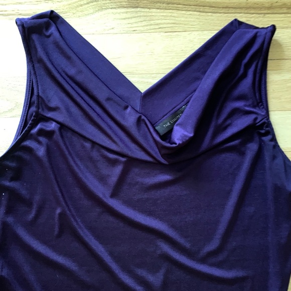 The Limited Purple Cowl Sleeveless Neck Top - Lg - Picture 6 of 8